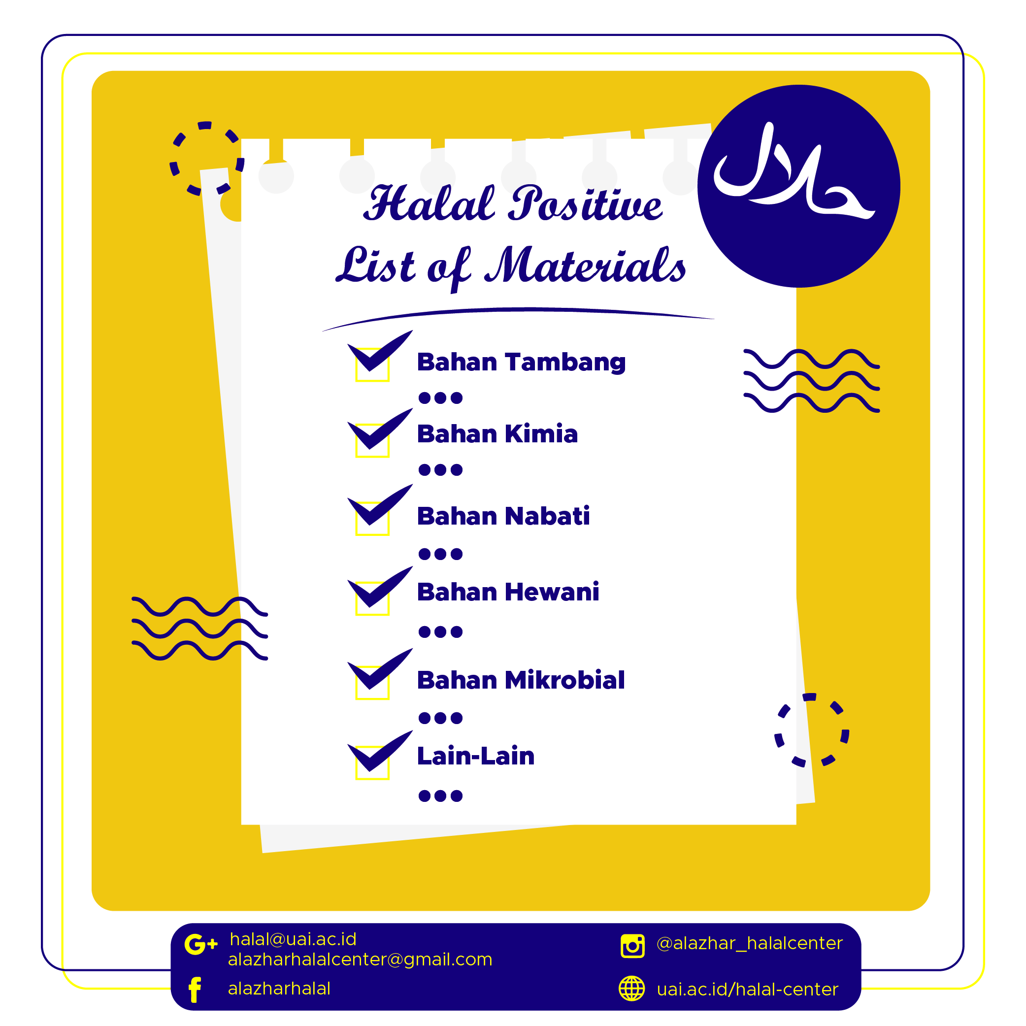 Daftar Bahan Tidak Kritis (Halal Positive List of Materials)