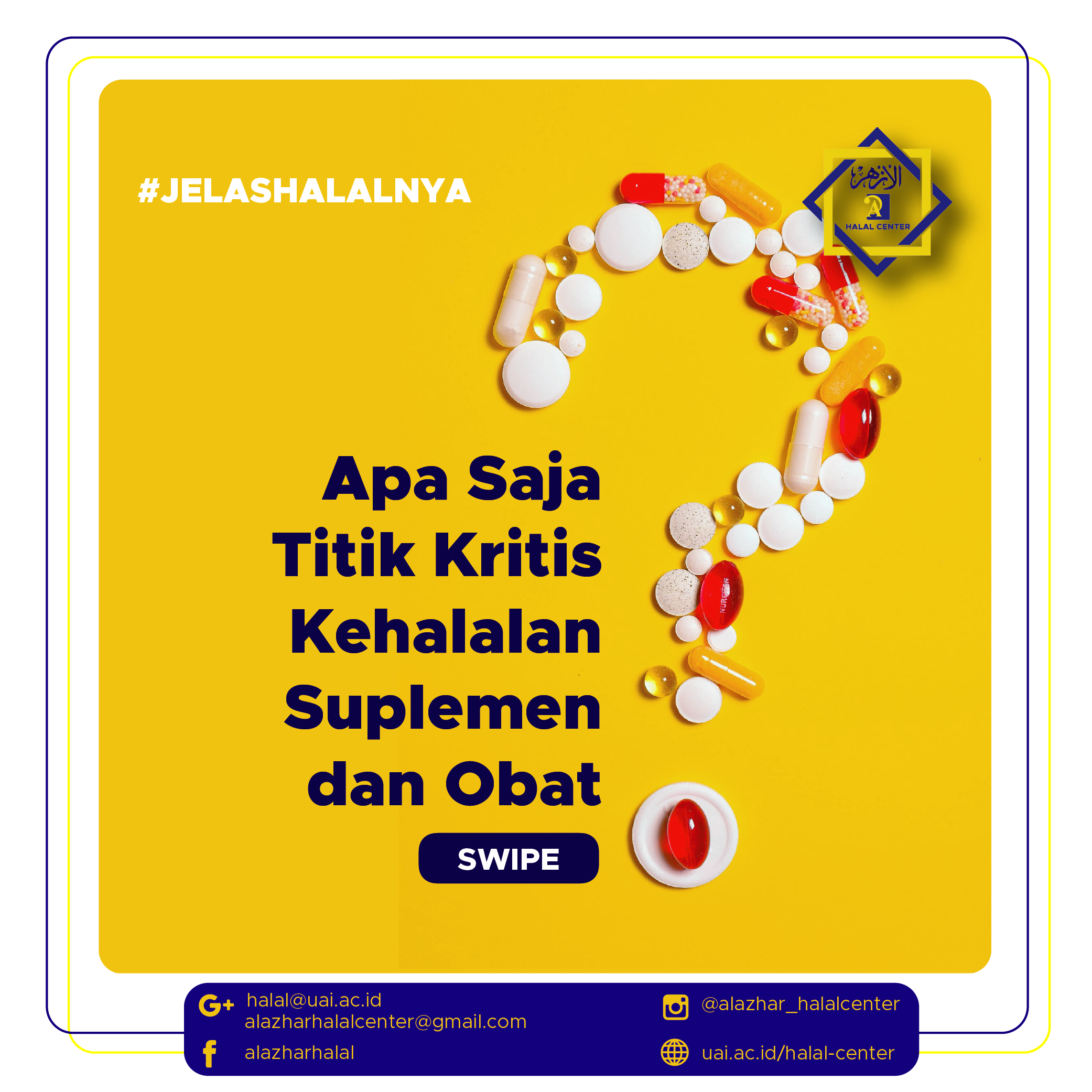 Ketahui Titik Kritis Kehalalan pada Suplemen dan Obat