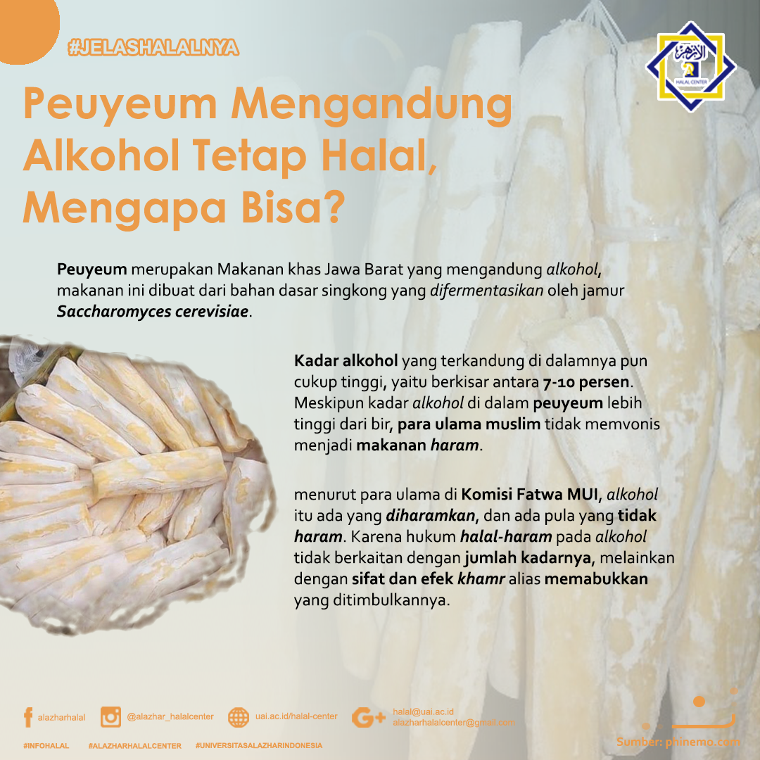 Peuyeum Mengandung Alkohol Tetap Halal,Mengapa Bisa?