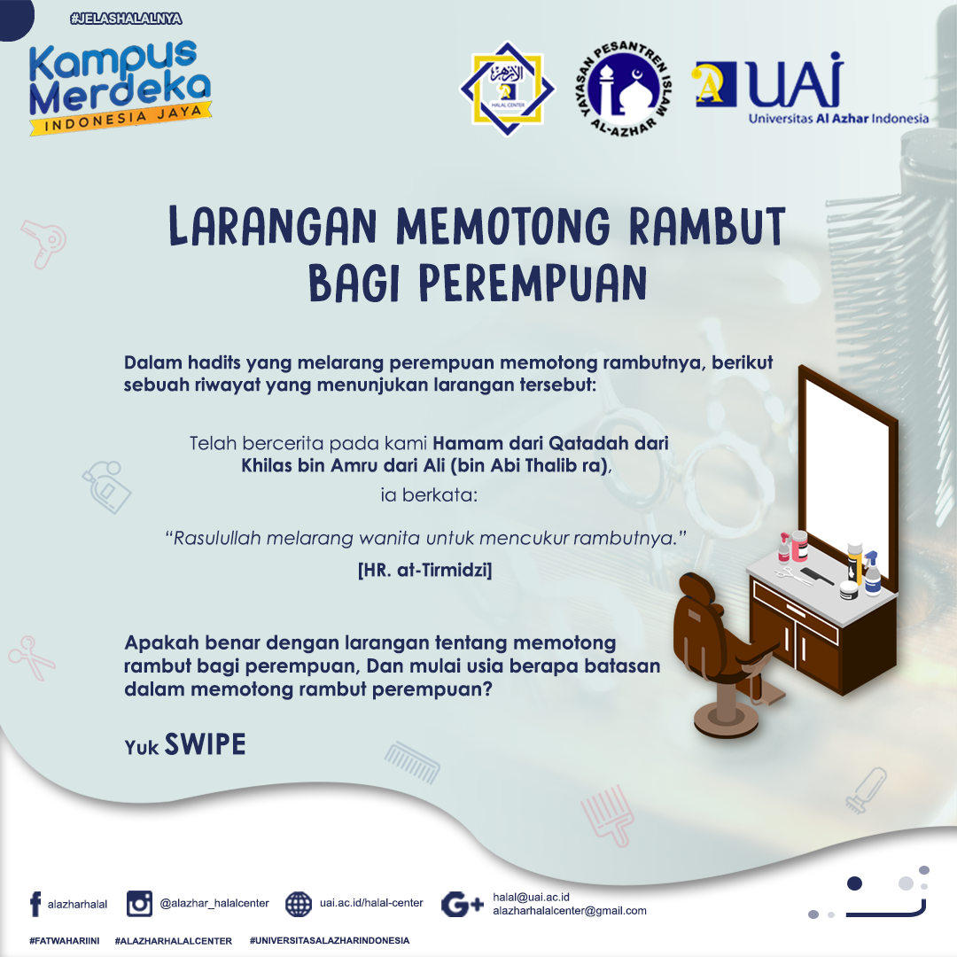 LARANGAN MEMOTONG RAMBUT BAGI PEREMPUAN