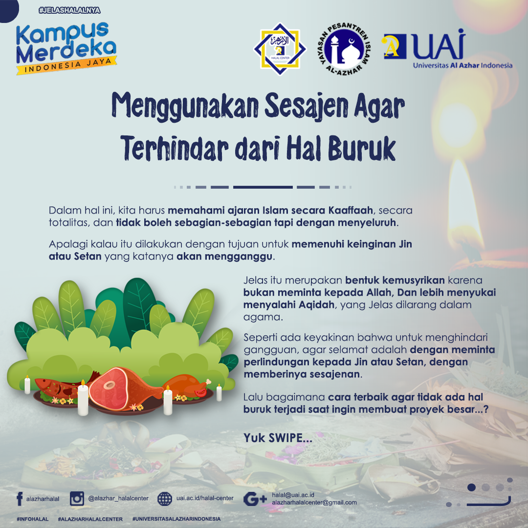 Menggunakan Sesajen Agar Terhindar dari Hal Buruk