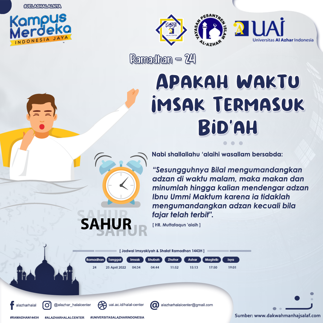 Apakah Waktu Imsak Termasuk Bid’ah